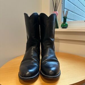 Justin Cora Boot - size 9 - Black Western Boots